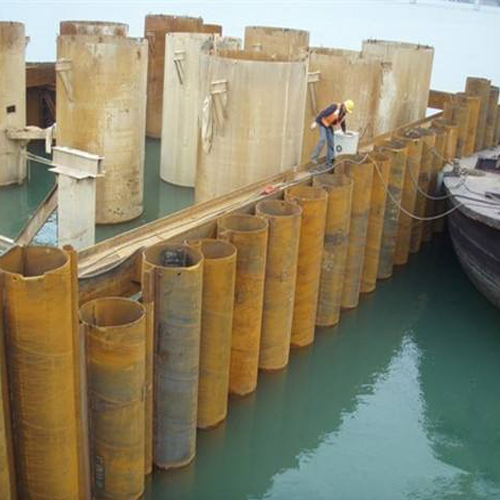 金华钢护筒现场安装